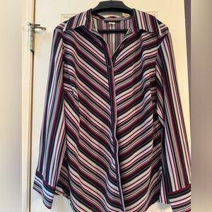 Striped button up shirt